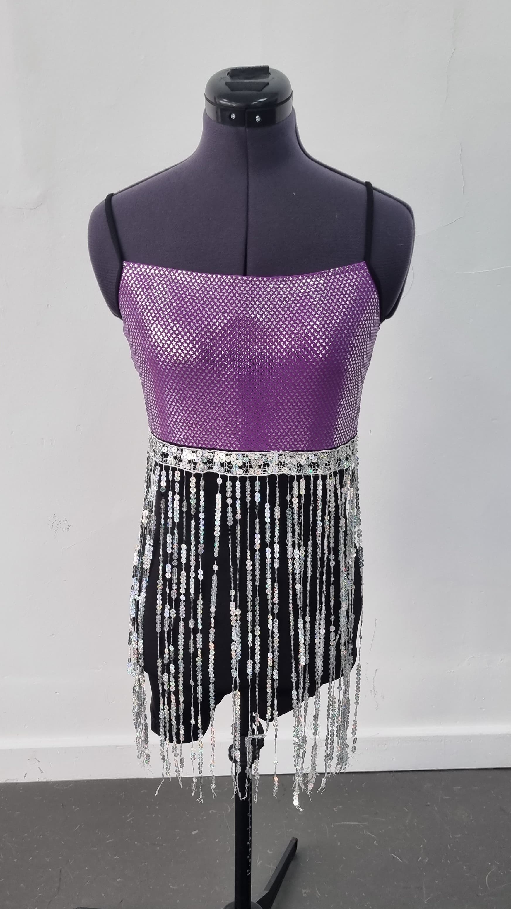 Purple and Silver Star Unitard