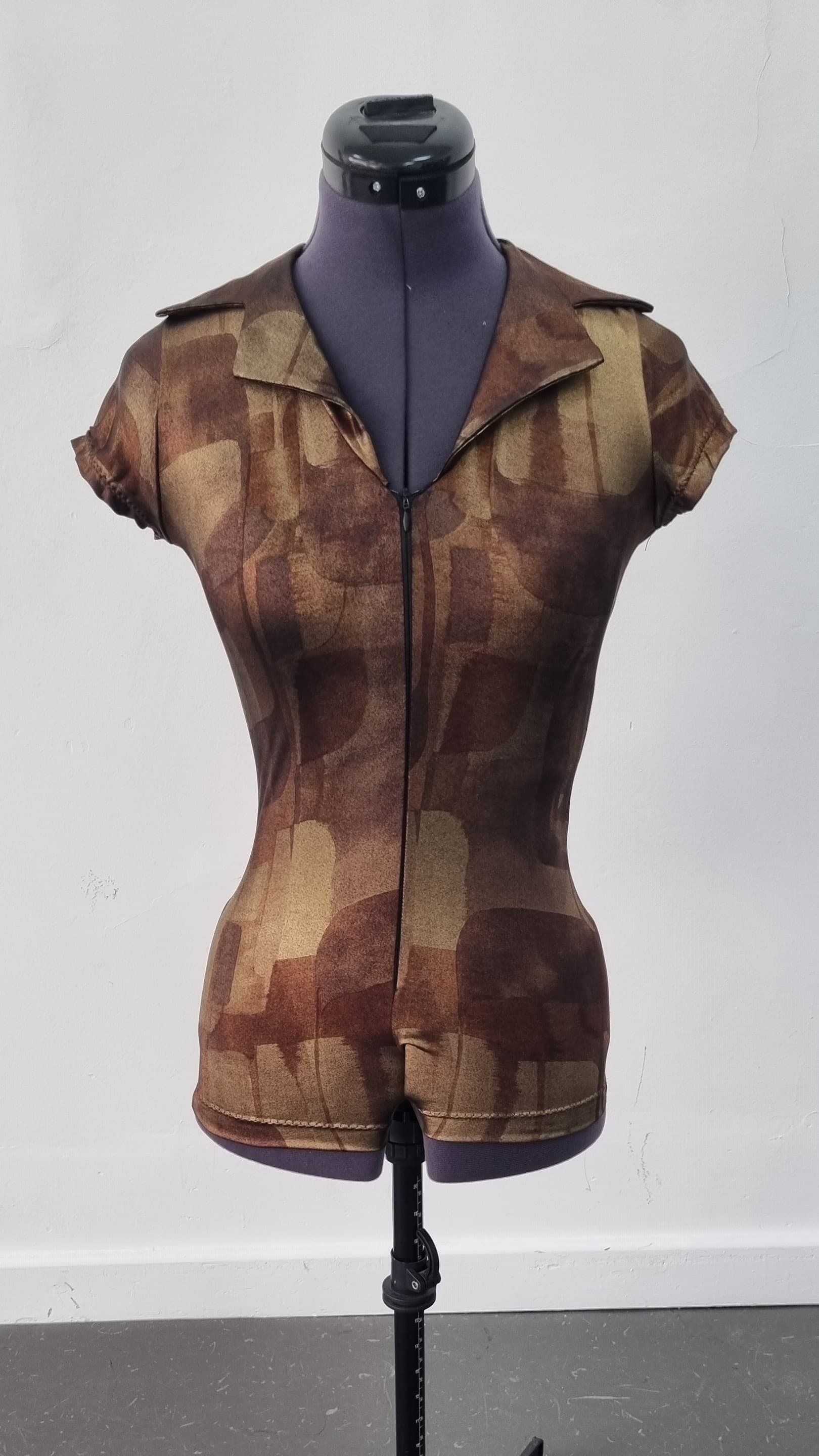Army Brown Camouflage Unitard