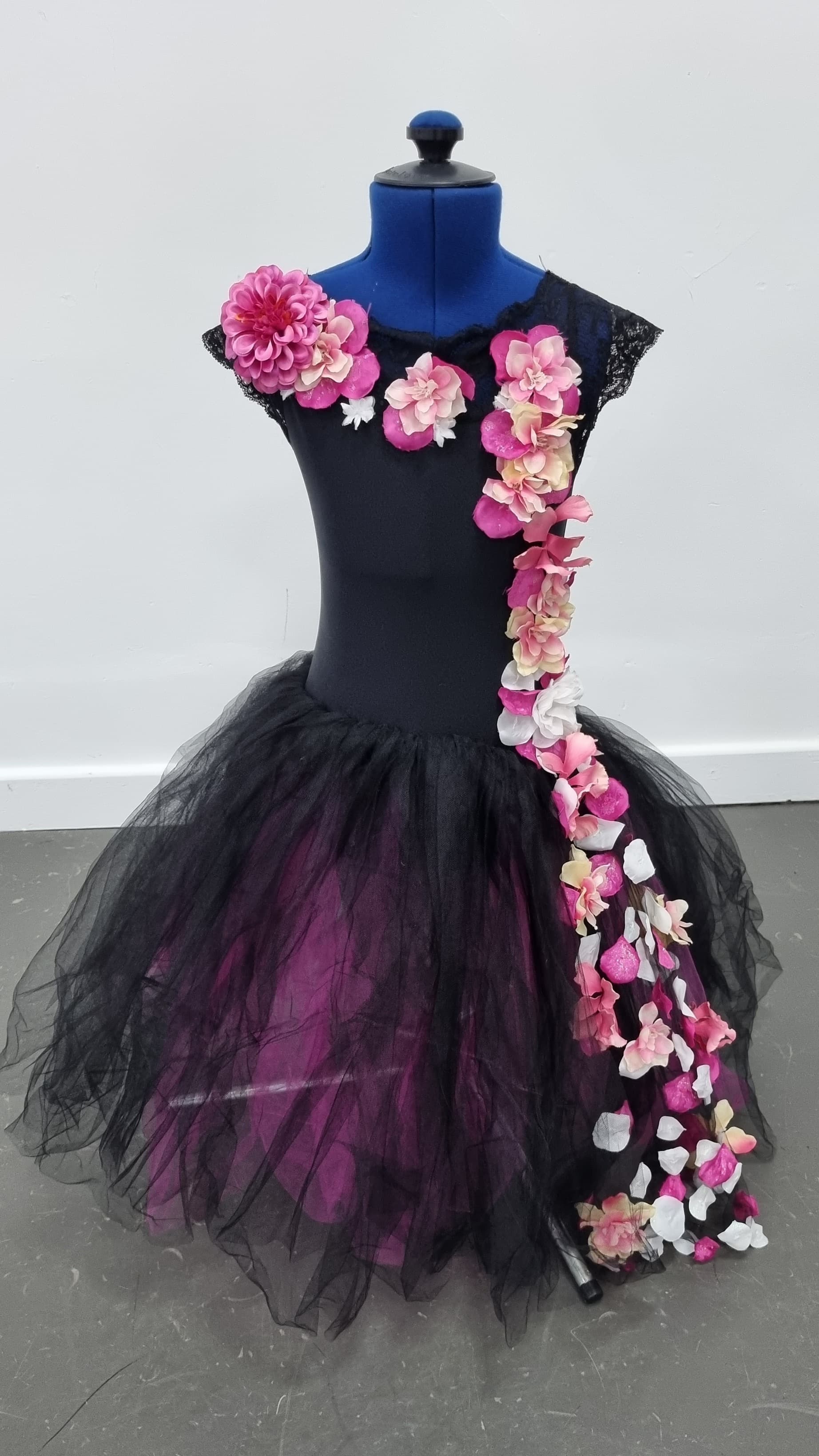 Flower Black Romantic Tutu