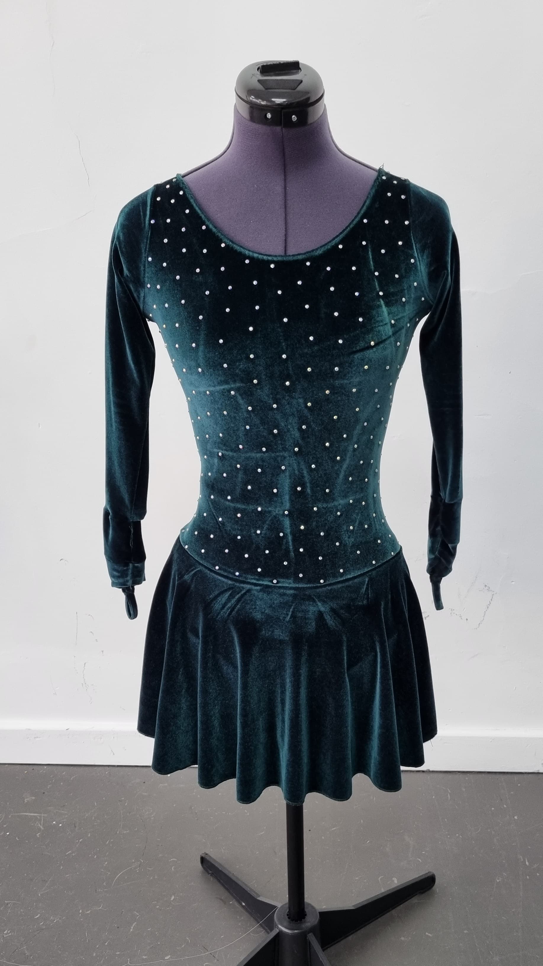 Dark Green Long Sleeved Dress