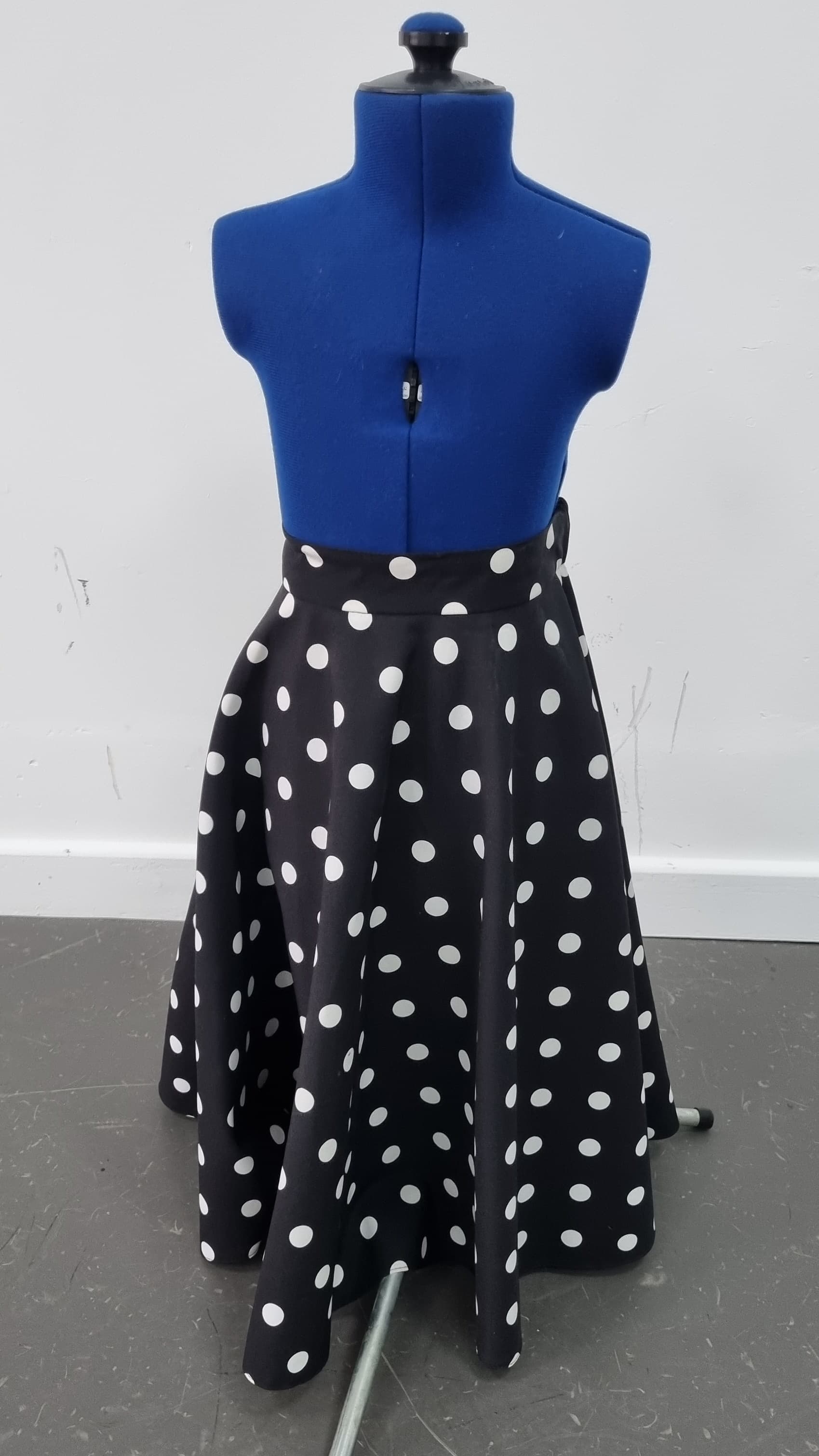 Rock n Roll Black Polka Dot Skirt