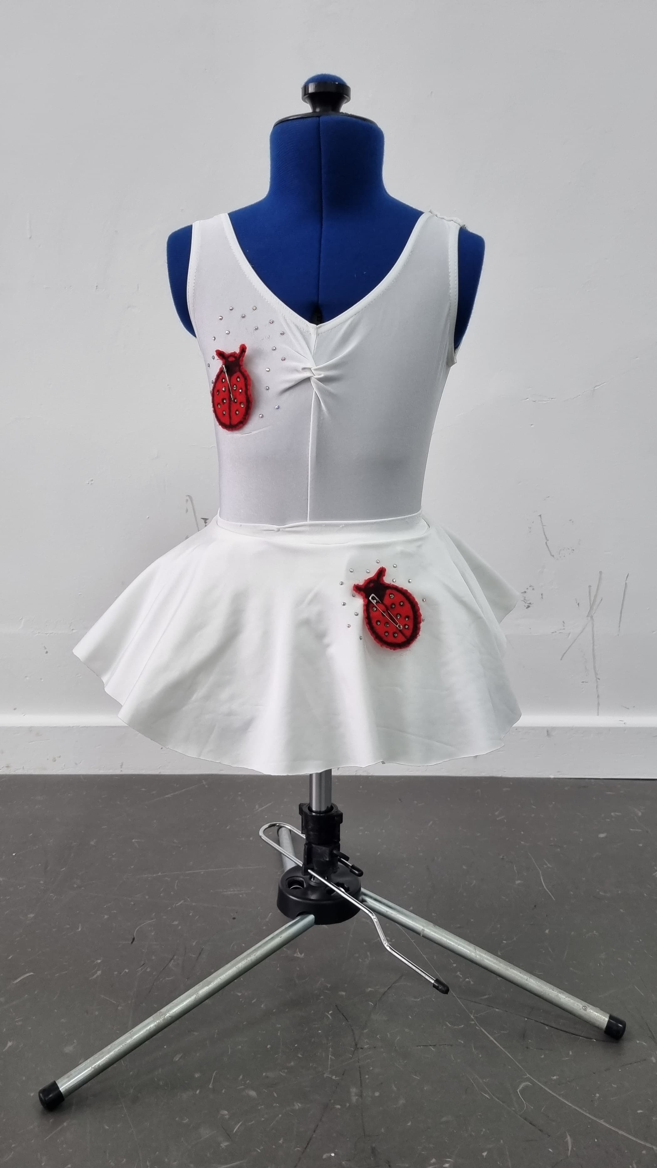 Ladybird White Leotard & Skirt