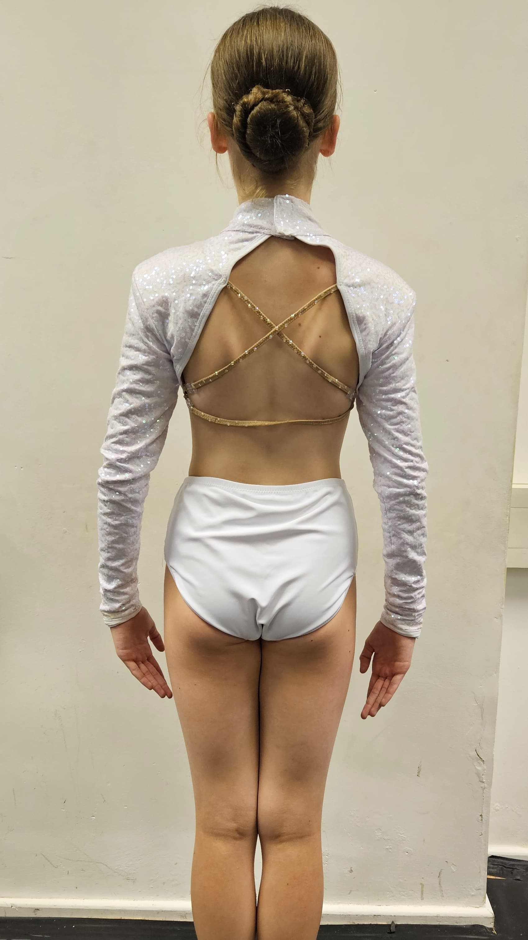 Bohemian Rhapsody Long Sleeve Backless Sequin Leotard thumbnail 6