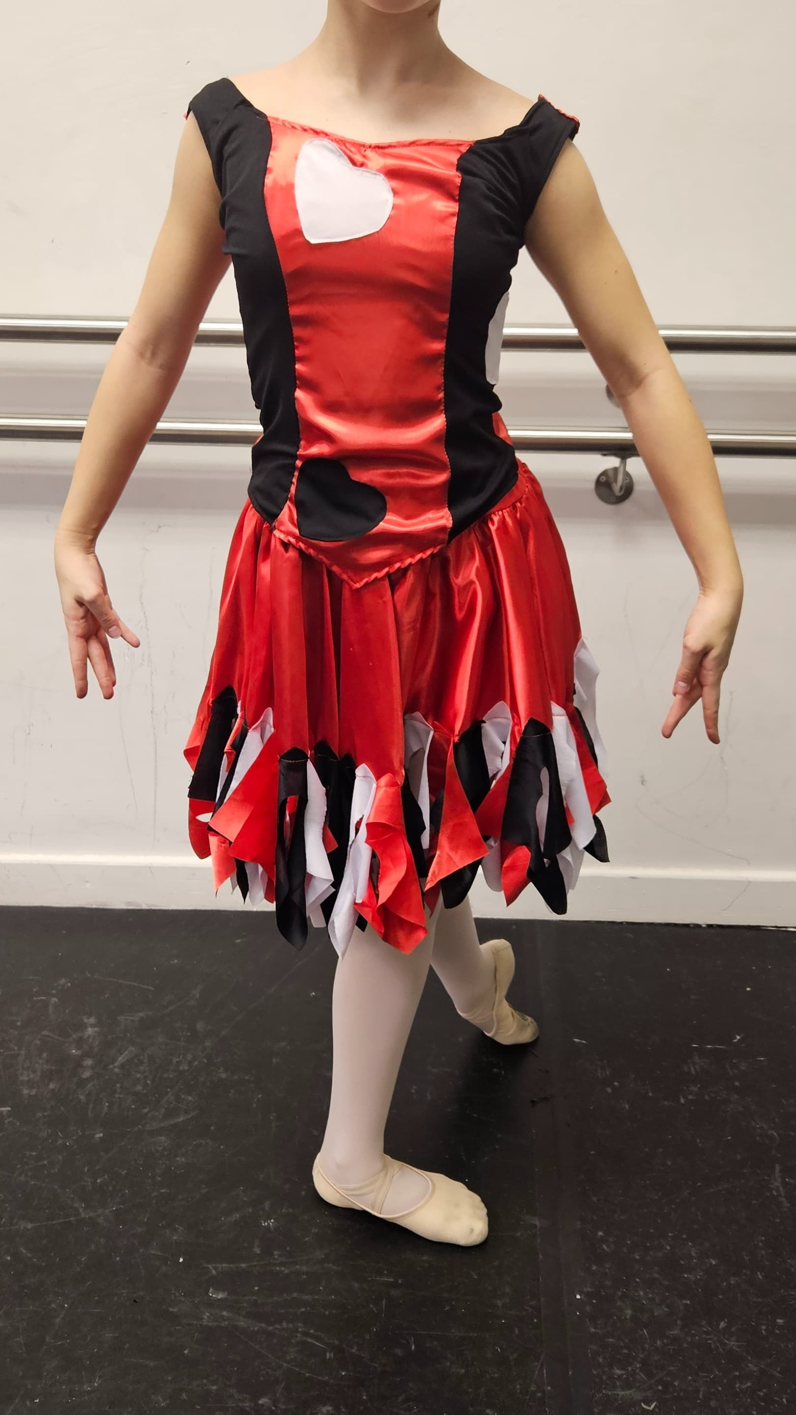 Alice in Wonderland Queen on Hearts Top & Skirt