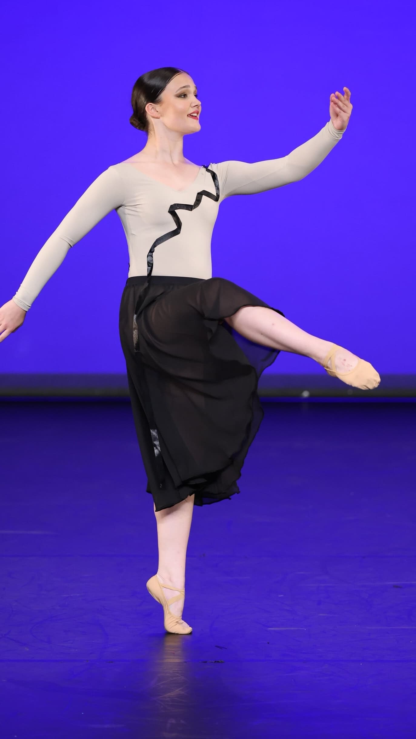Threads of Connection Beige Leotard  thumbnail 2
