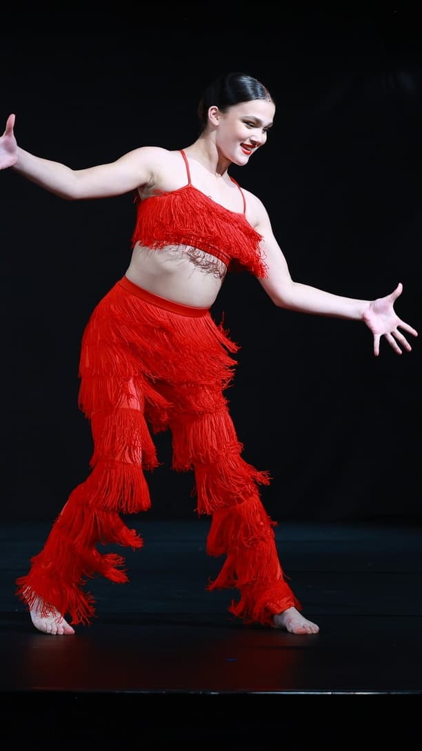 Weissman Red Fringe Trousers and Top Set thumbnail 2