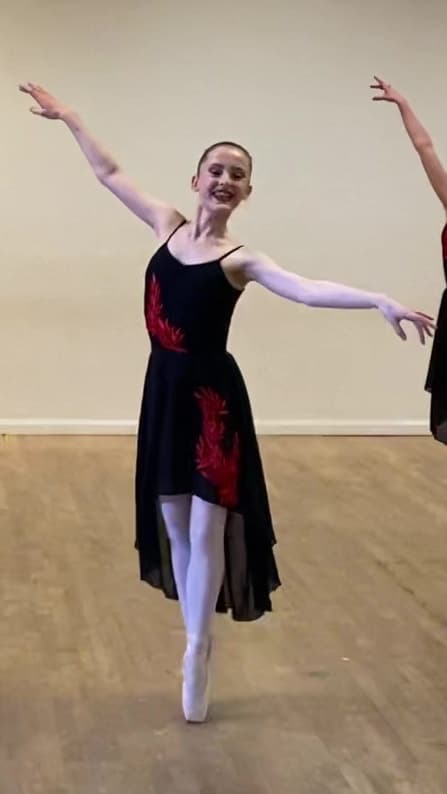 Bloch Black Leotard and Skirt Set