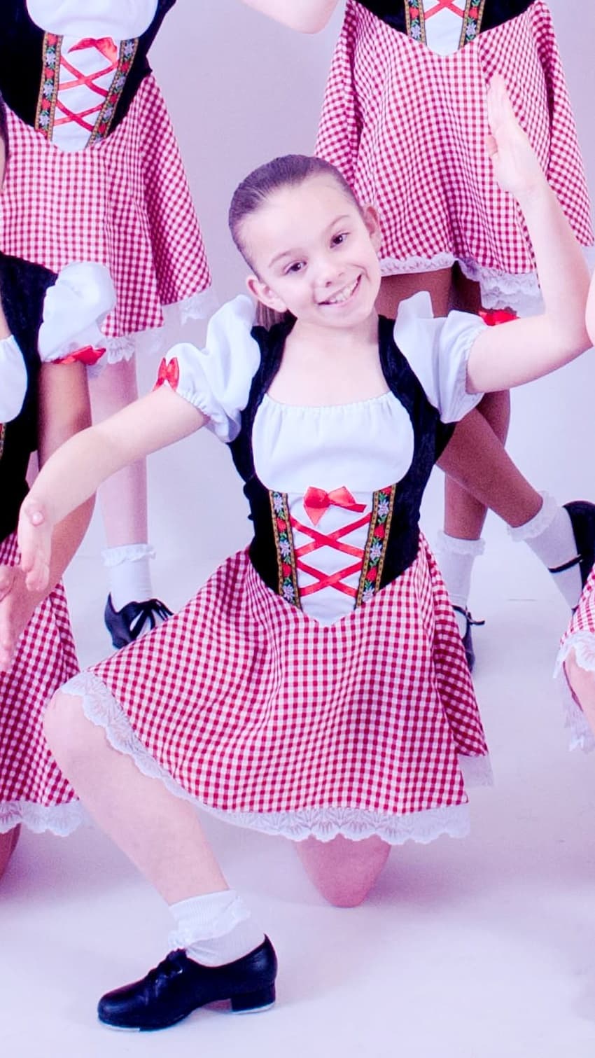 1st Position Red Gingham Dress