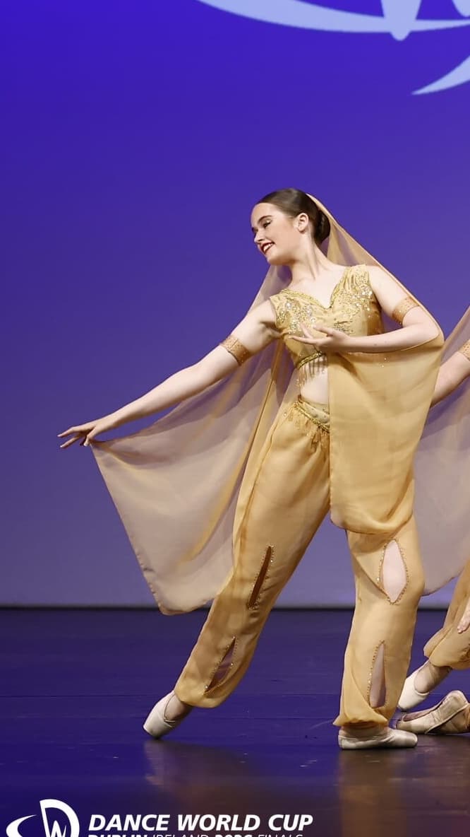 La Bayadere Gold Arbaian Trousers and Top