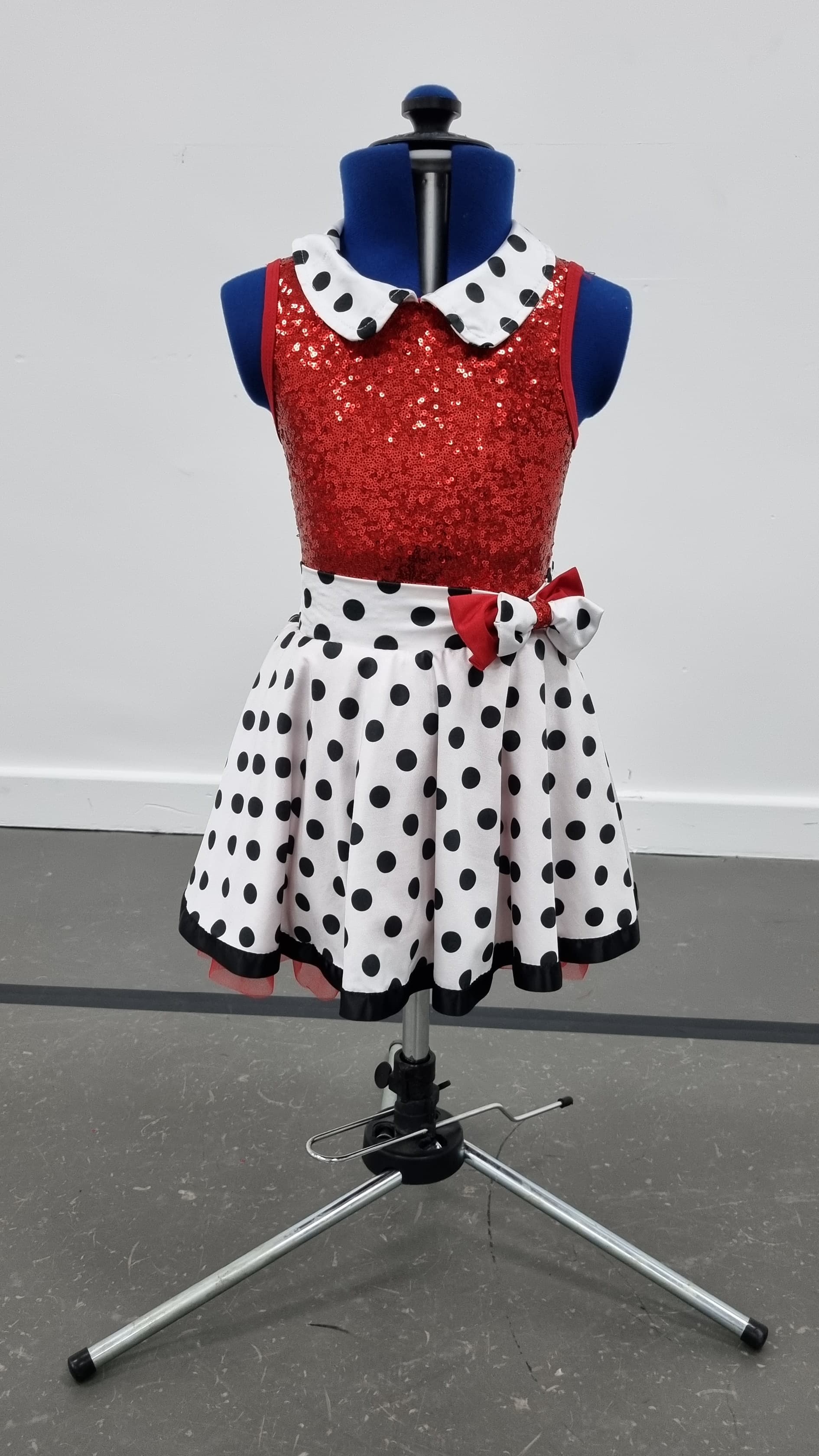 1st Position Red Polka Dot Dress
