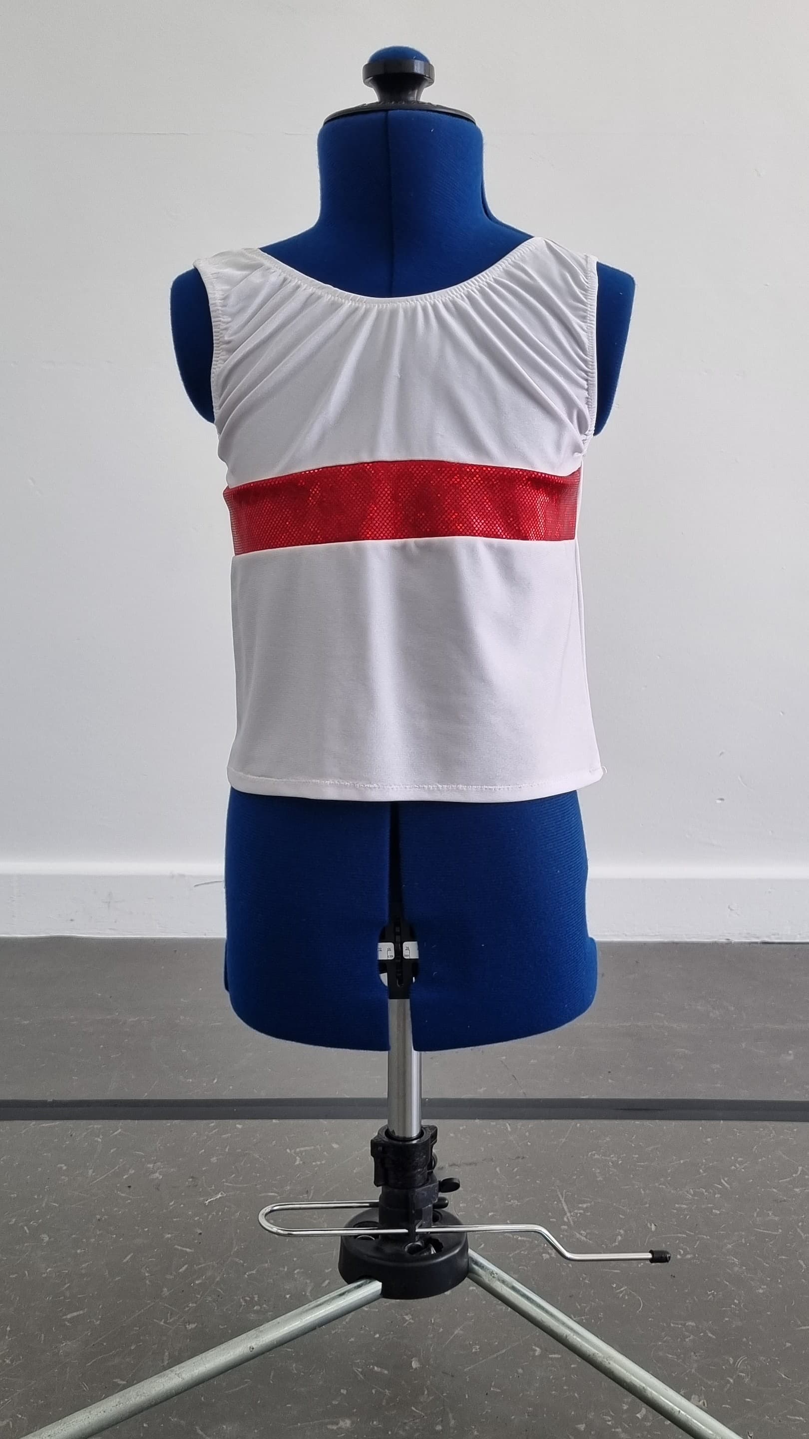 Cheerleader Boys White Vest