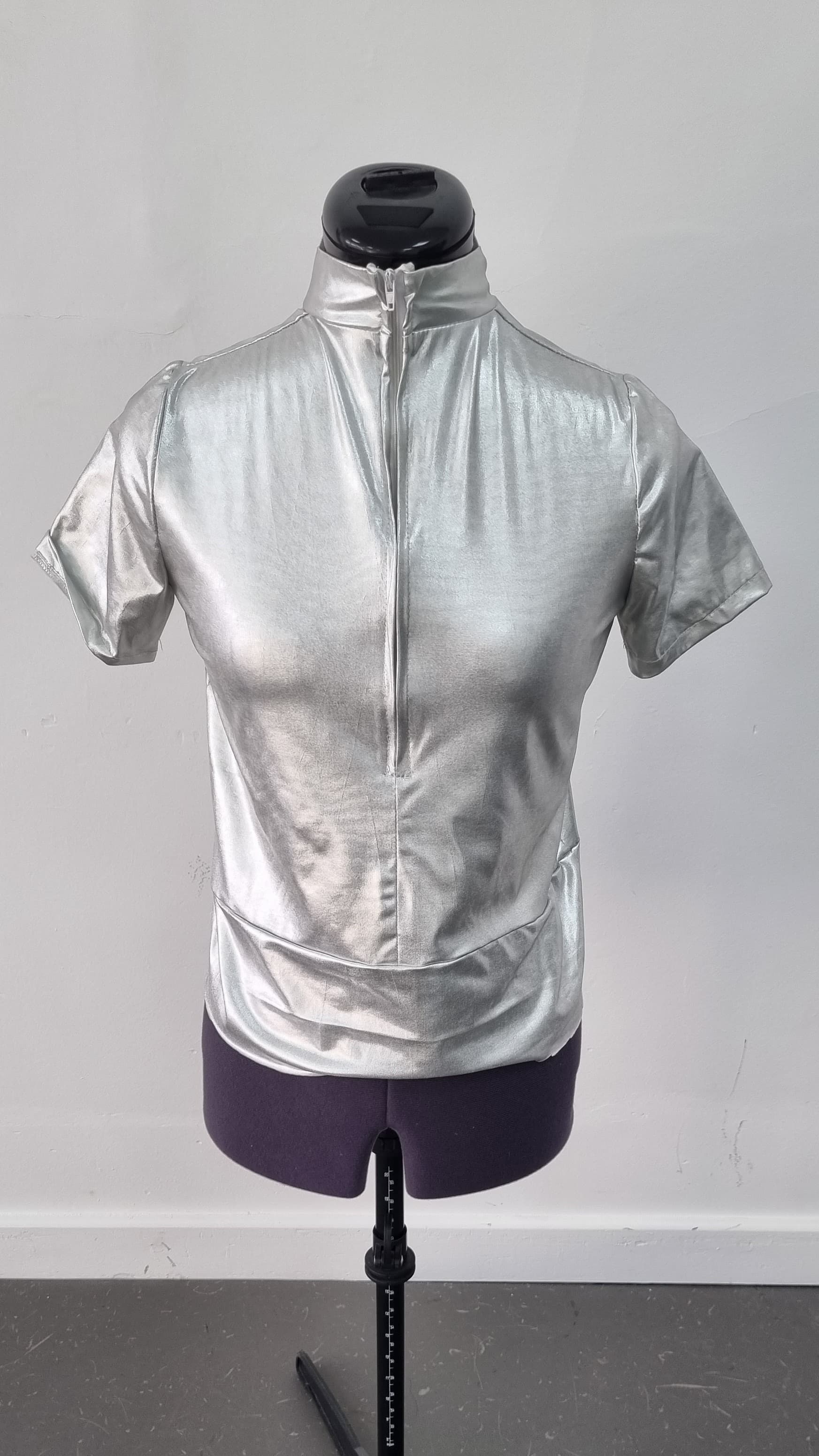 Metallic Silver Top