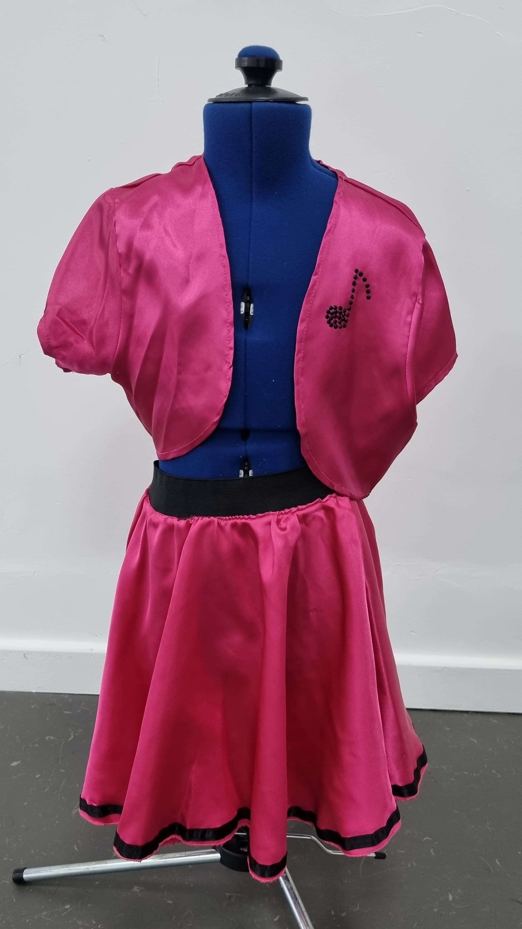 Rock n Roll Pink Skirt and Jacket Set