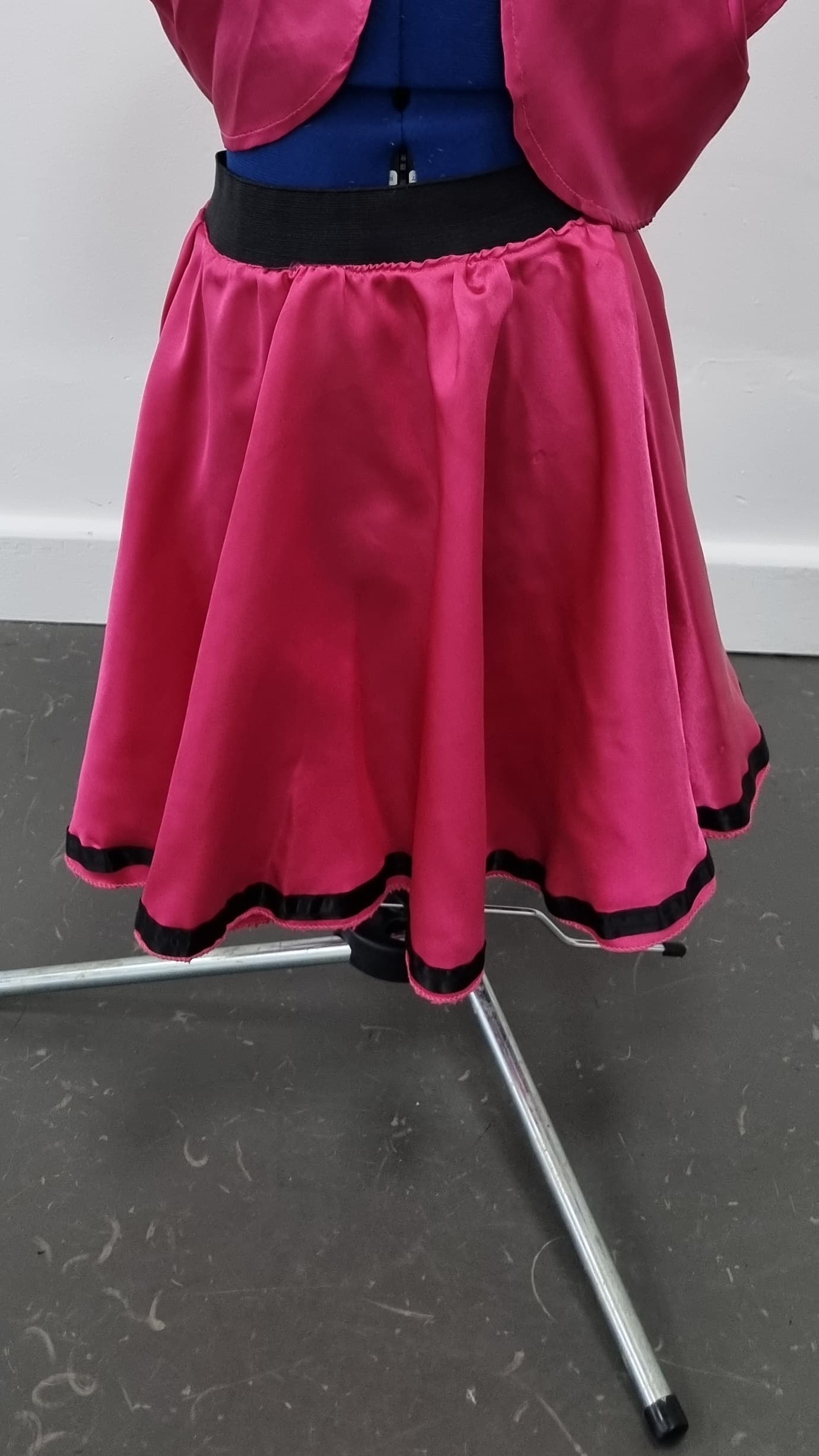 Rock N Roll Satin Pink Skirt Only