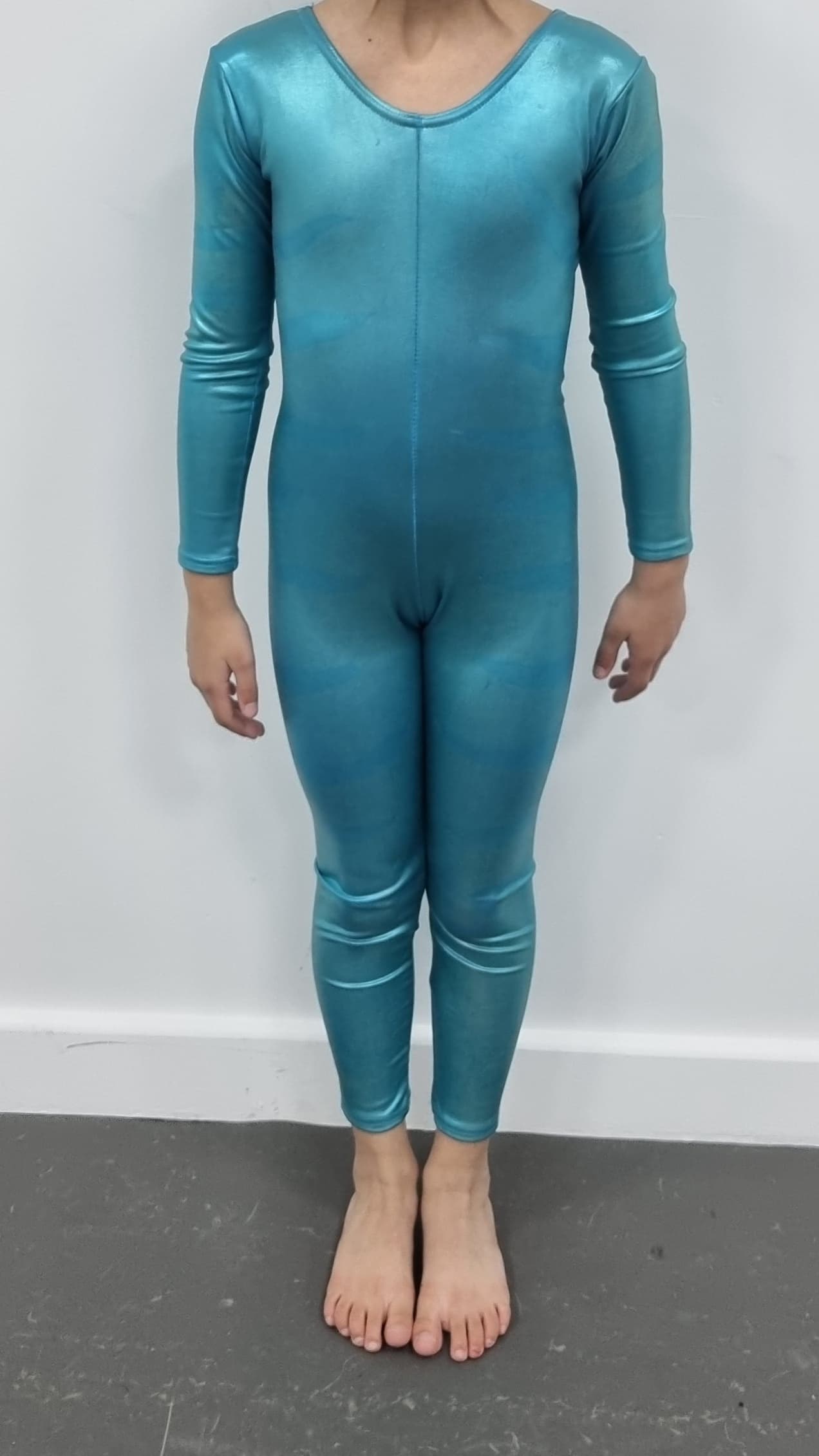 Katz Blue Metallic Catsuit