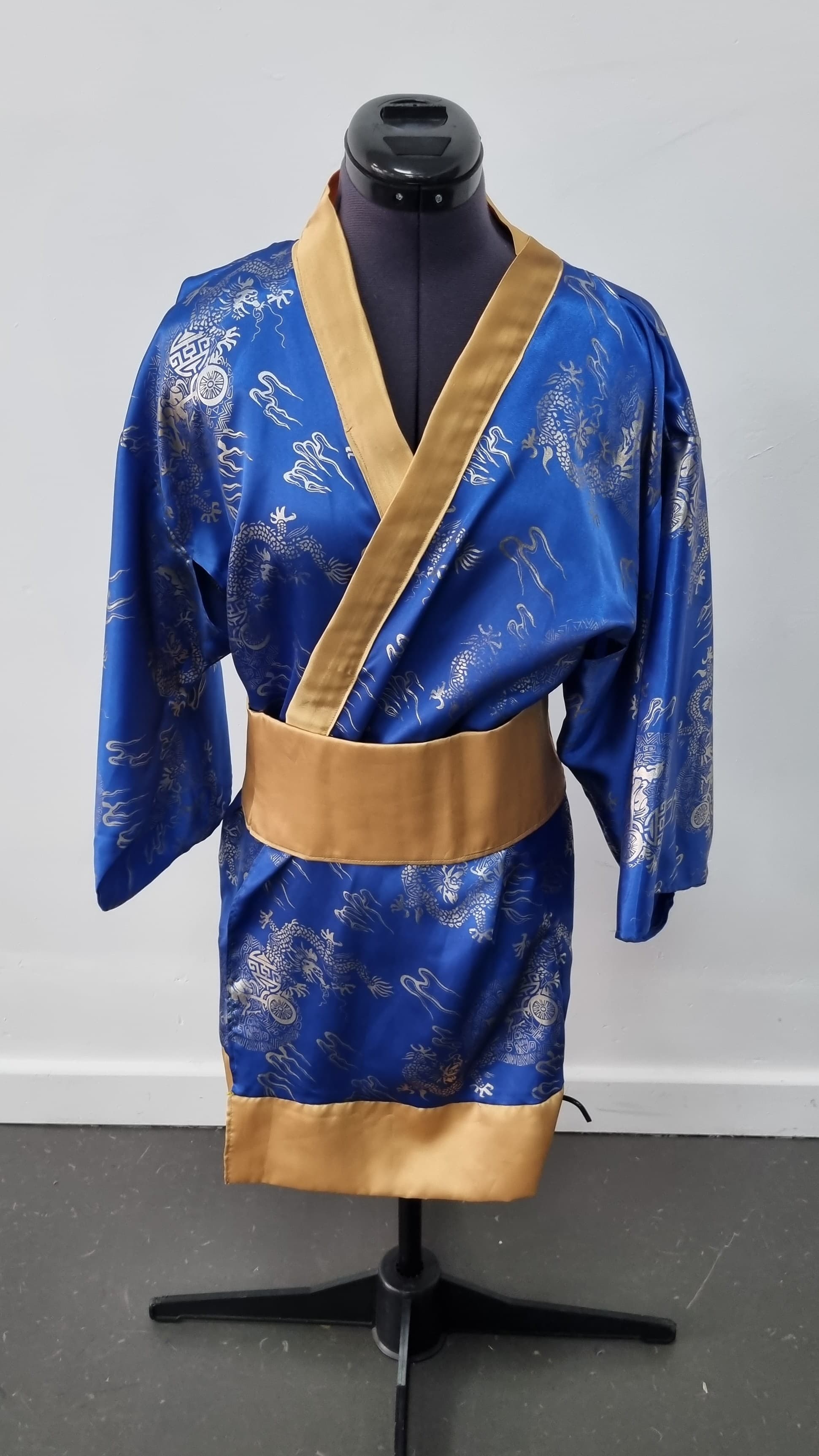 Japanese Kimono Jacket (Blue & Pink)